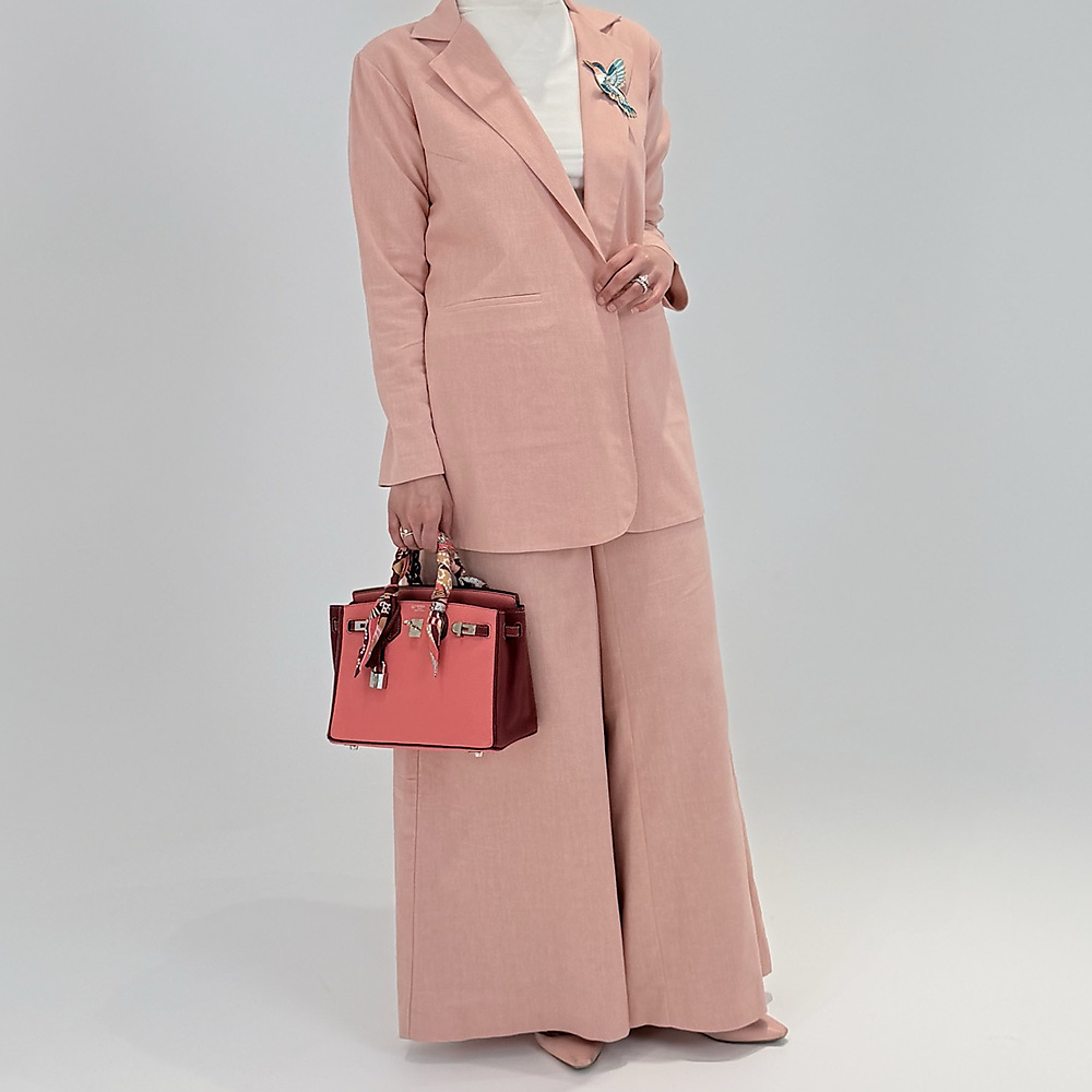 Blush Pink Linen Suit 5.0