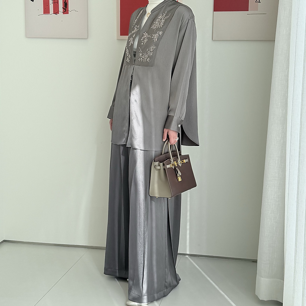 Dark Grey Silk Set 13.0