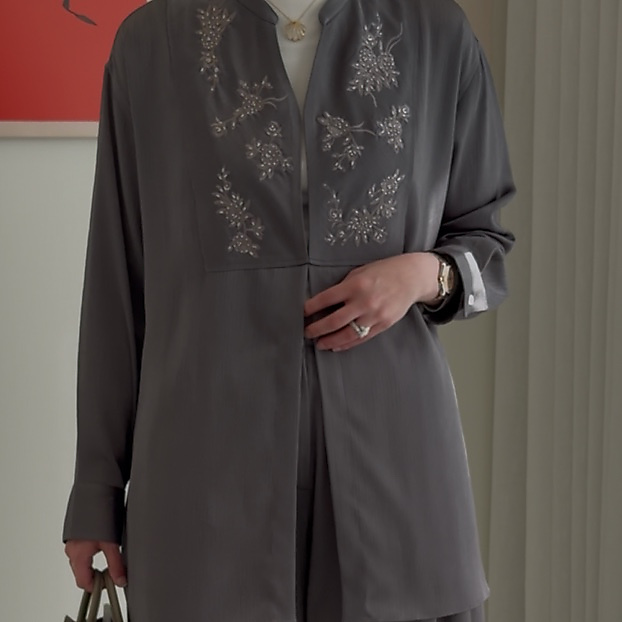 Dark Grey Silk Set 13.0
