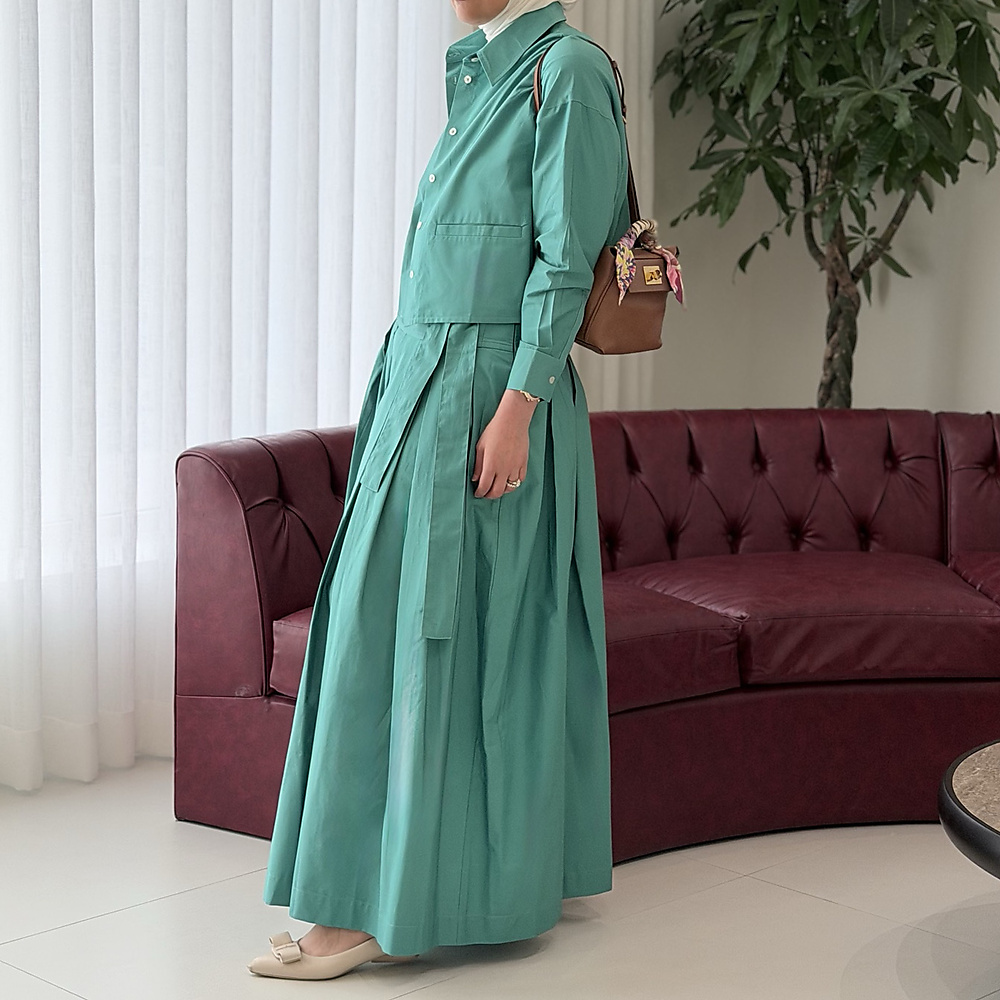 Turquoise Skirt Set 17.0