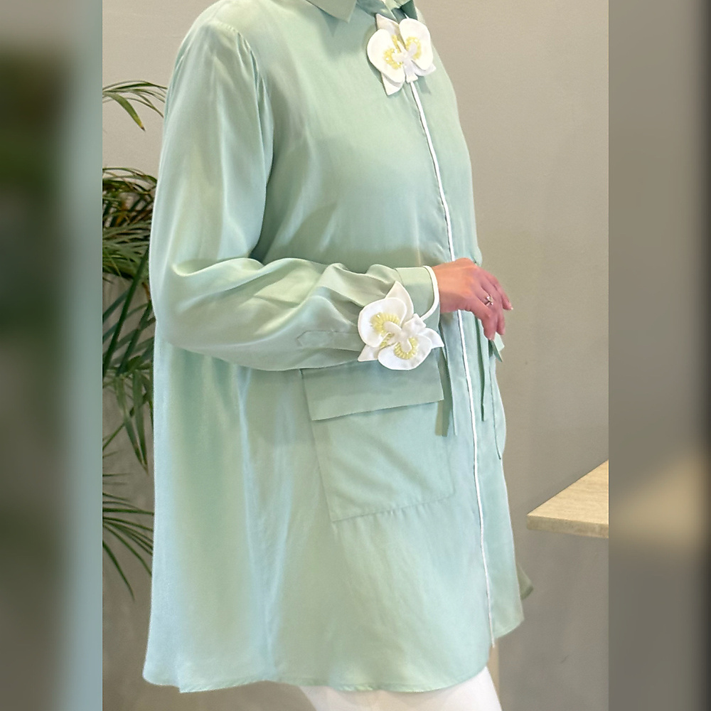 Orchid Silk Blouse