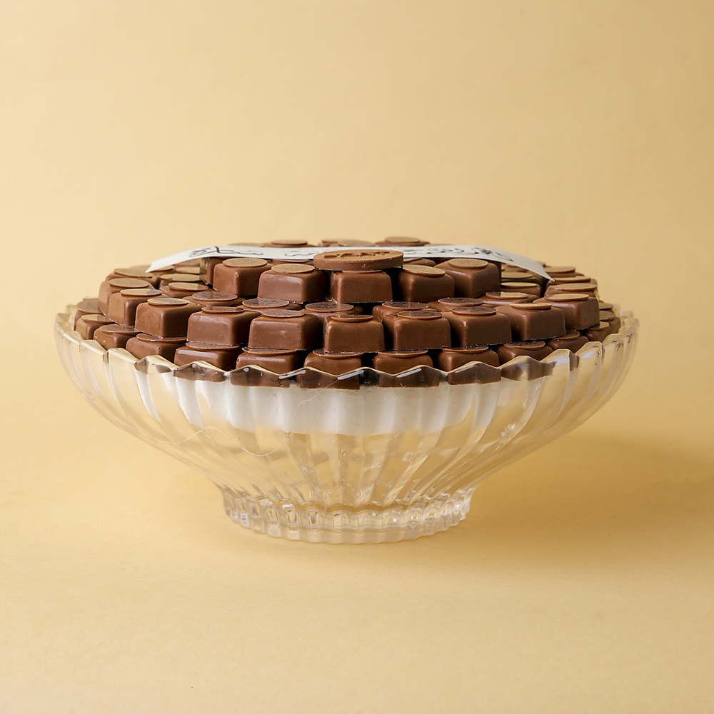 صينية كريستال دائرية 140 حبه
