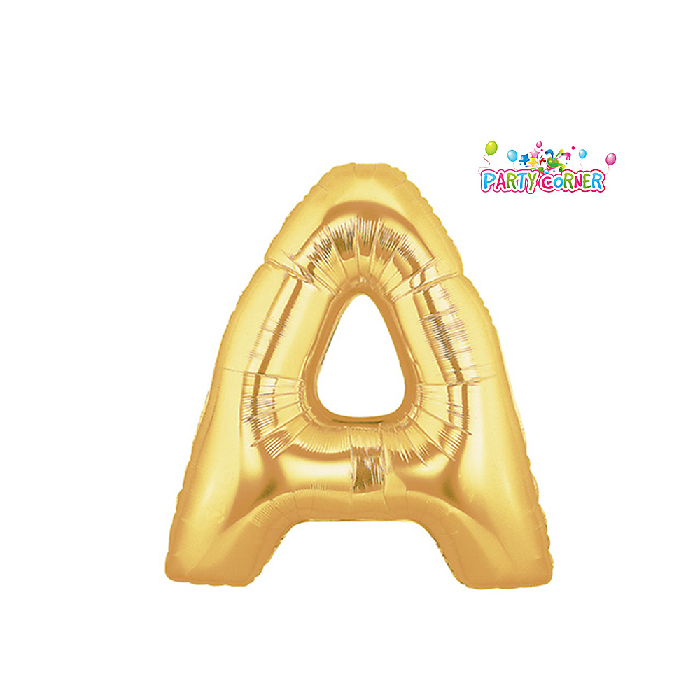 40 بوصة - بالون فويل ذهبي على شكل حرف A (100 سم)