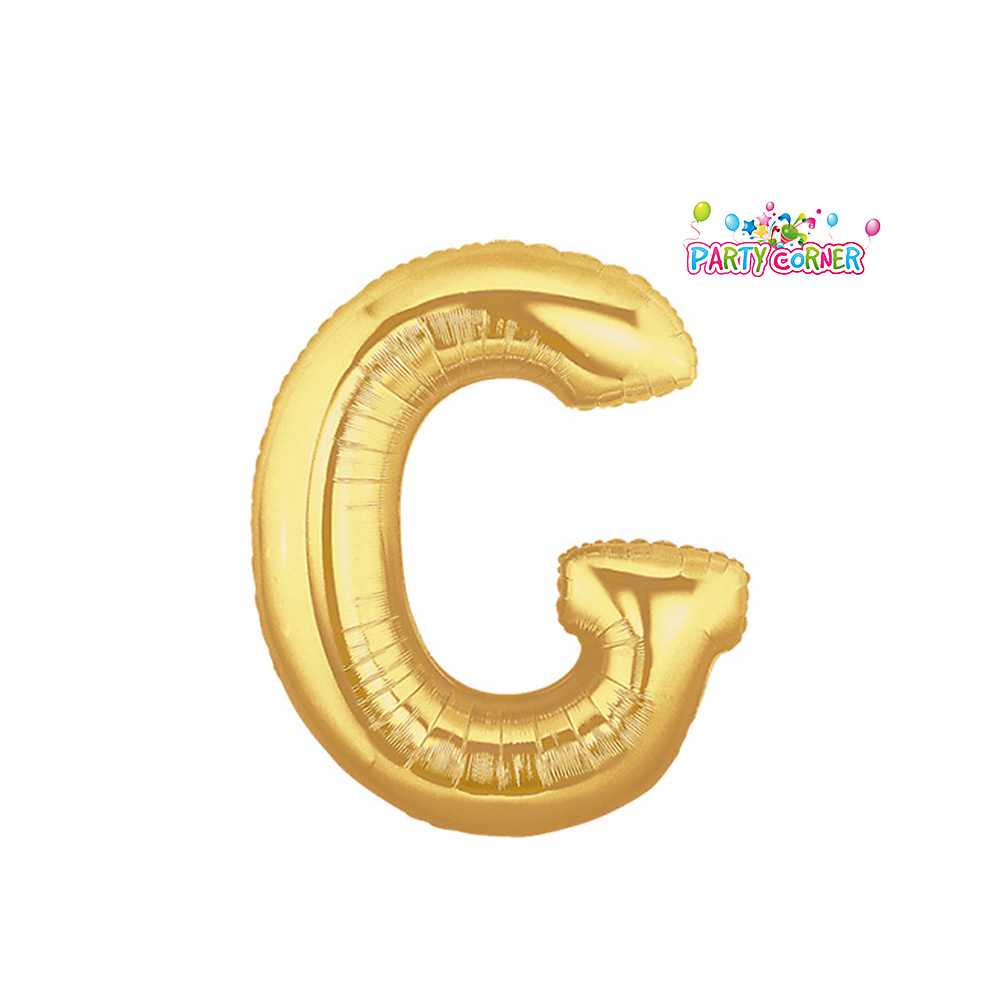 40 بوصة - بالون فويل ذهبي على شكل حرف G (100 سم)