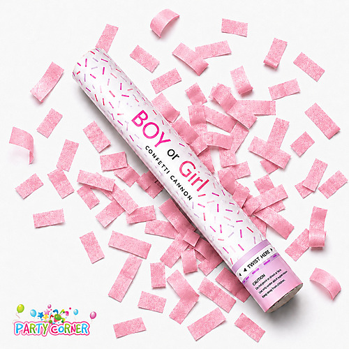 Gender reveal party popper (Pink)