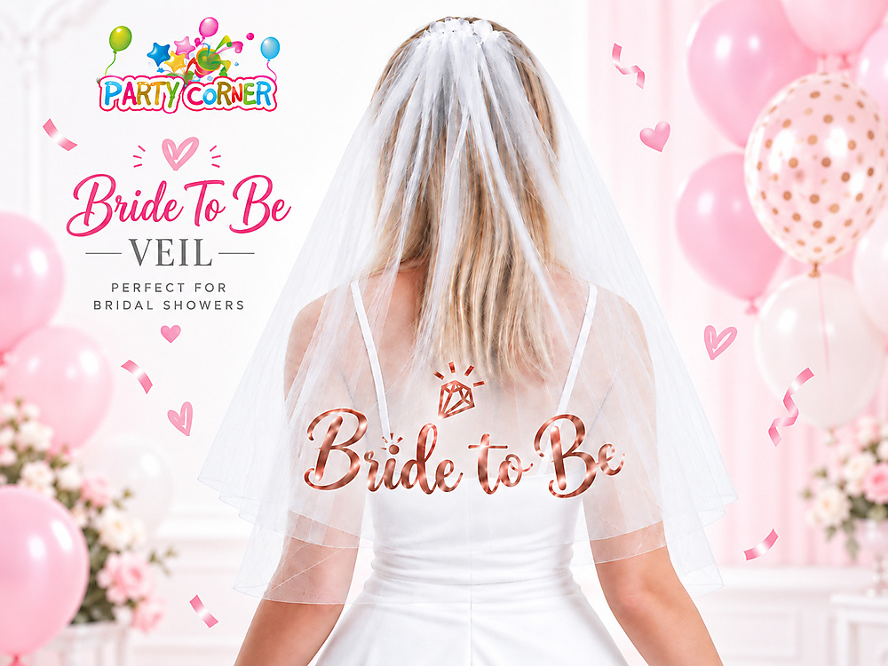 طرحة عروس Bride To Be روز قولد