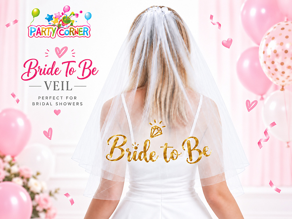 طرحة عروس bride To Be - ذهبي