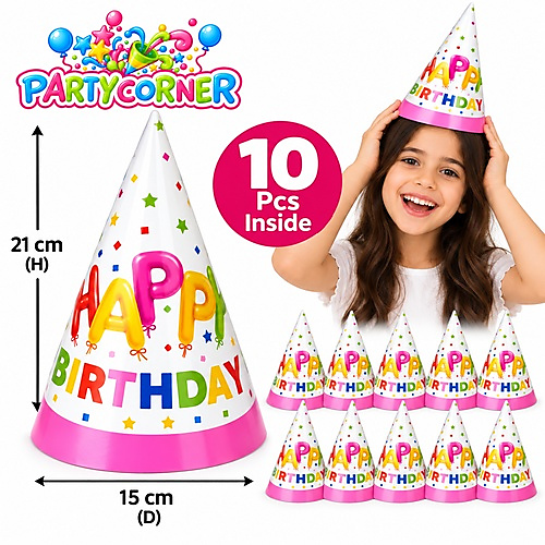 قبعات حفلة عيد ميلاد – 10 حبات