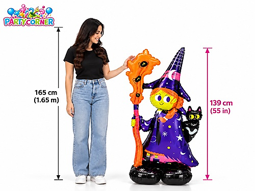 Halloween Witch Air Walker Balloon – 139 cm