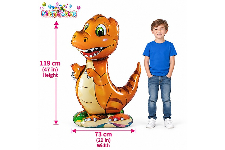 Dinosaur AirLoonz Balloon –Filled with air and ready to display