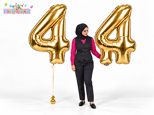 Large Gold Foil Number 4 Balloon