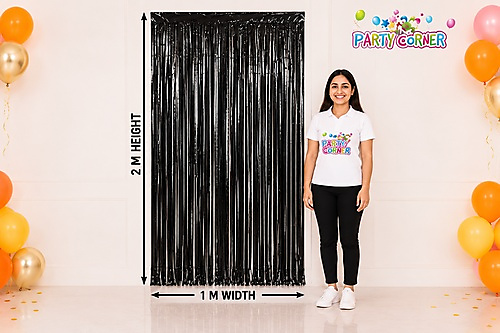 Party Nylon Curtain (Black)