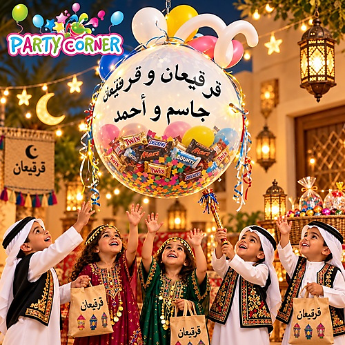 Clear Balloon Exploder with 40 pcs small chocolate inside