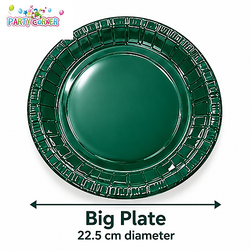 25 Pax Green Party Tableware Set