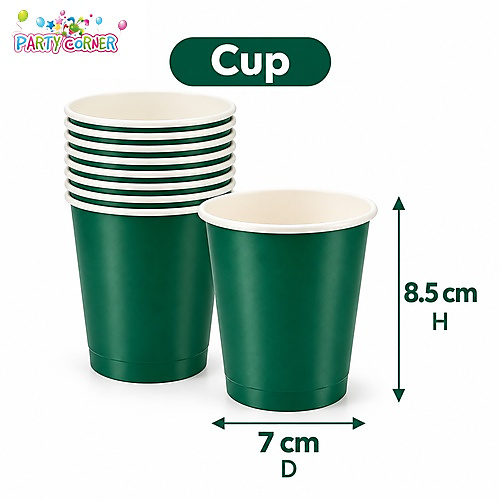 25 Pax Green Party Tableware Set