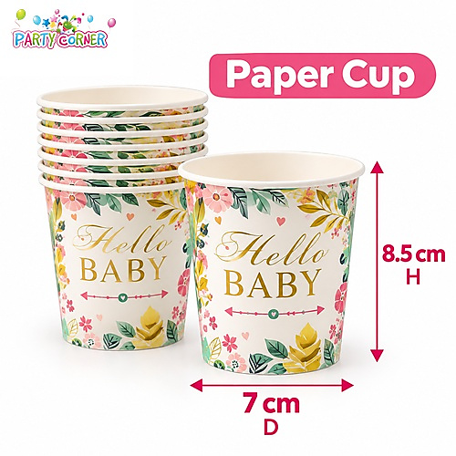 طقم سفرة حفلات Hello Baby لـ 25 شخص