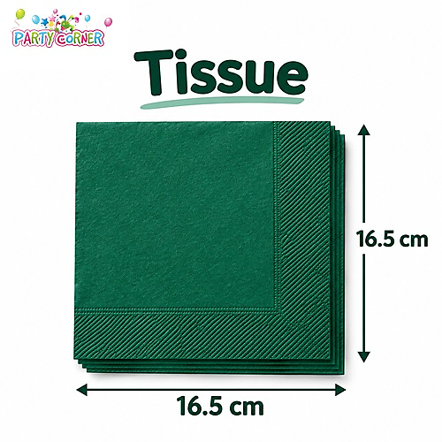 25 Pax Green Party Tableware Set