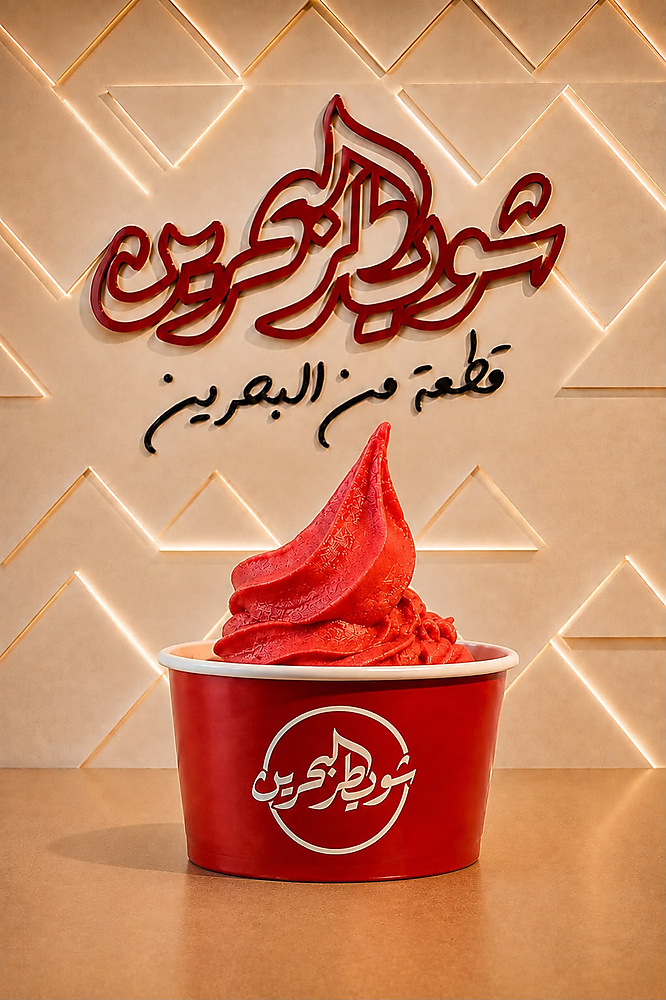 آيس كريم بنكهة الحلوى البحرينية