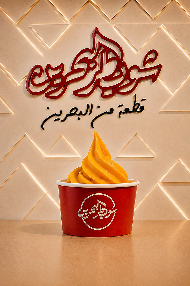 آيس كريم بنكهة المانجو الحاقوزي