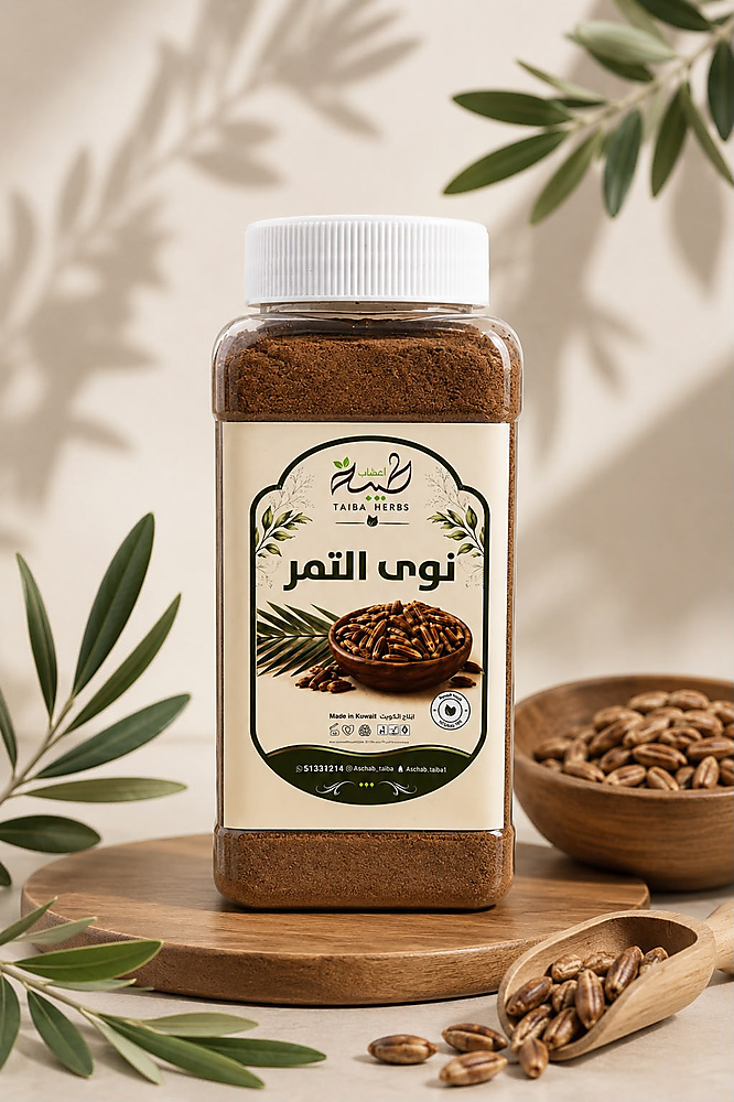 نوى التمر مطحون