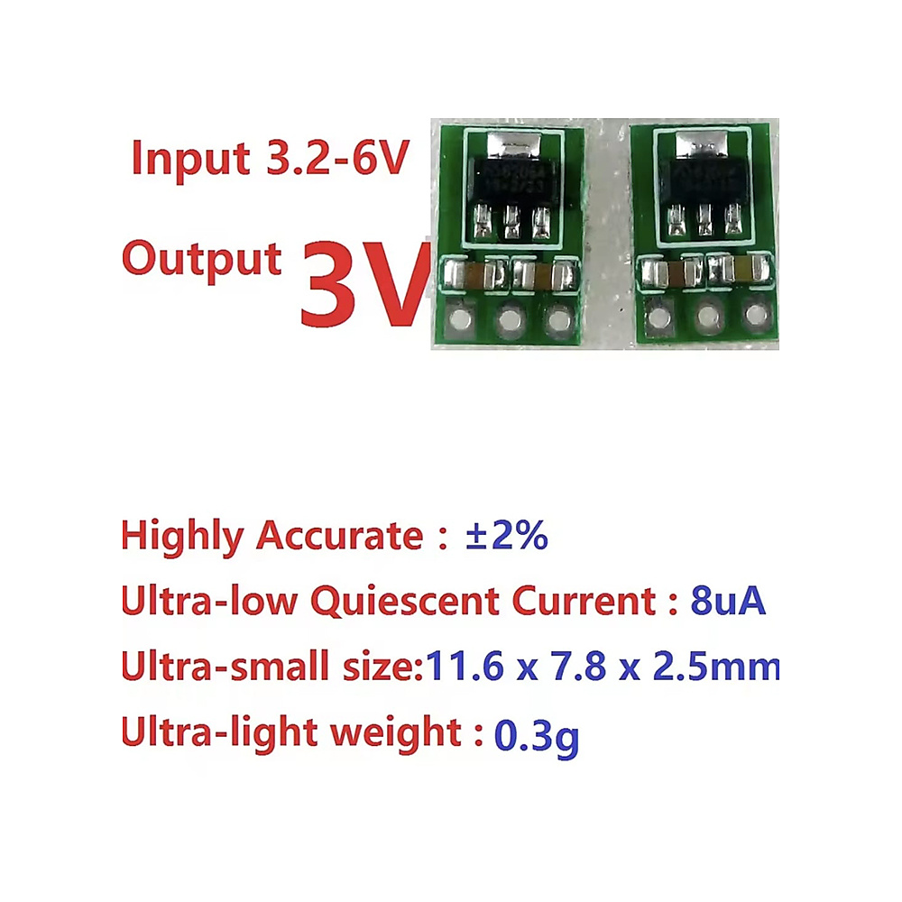 وديول خافض جهد مصغر (من 3.3V-6V إلى 3V ثابت) - Buck Converter