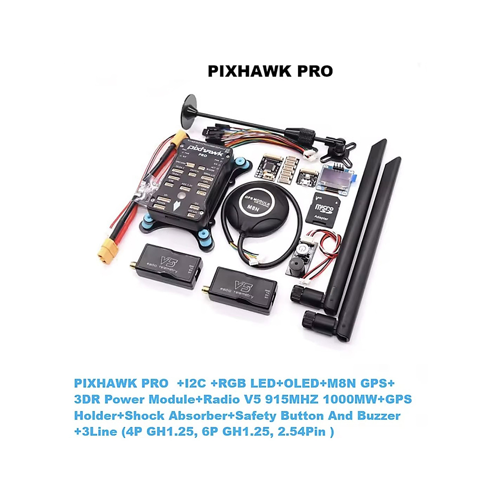 مجموعة متحكم الطيران الاحترافي Pixhawk 2.4.8 PRO مع نظام ملاحة واتصال