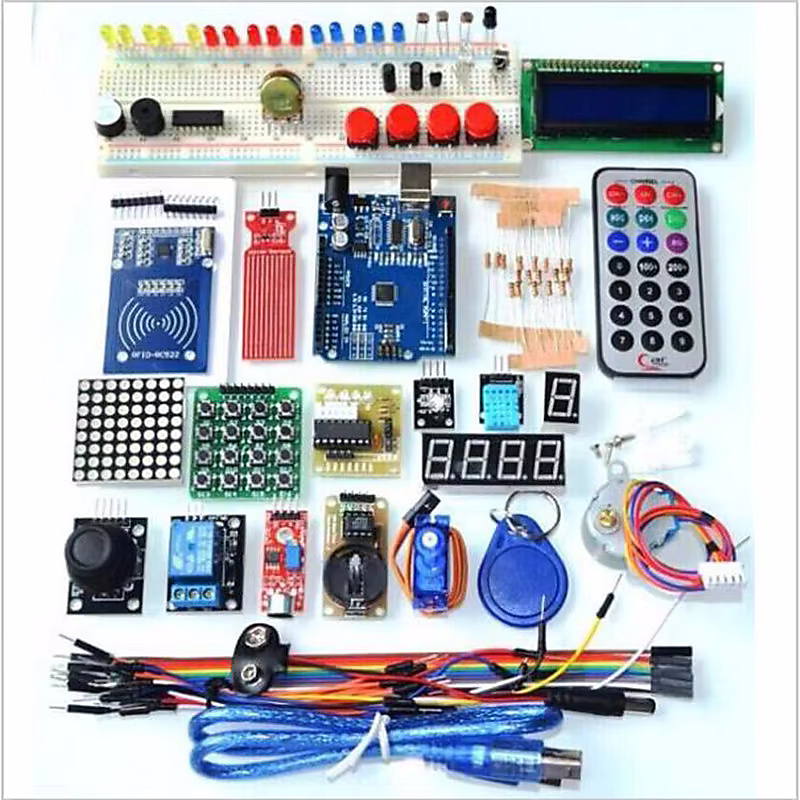 حقيبة الأردوينو أونو (UNO R3) التعليمية الشاملة (الإصدار المحدث مع وحدة RFID)