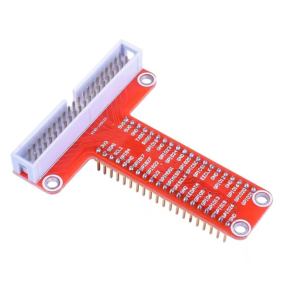 لوحة توسعة مخارج ومداخل راسبيري باي (RPi GPIO Breakout Expansion Board) مع كيبل مسطح 40 بن بطول 20 س