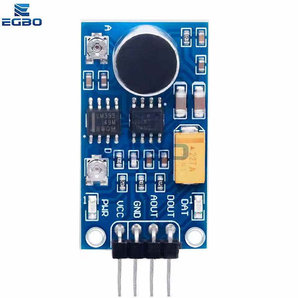 وحدة مضخم الصوت ومستشعر الصوت LM386 (تعمل بجهد 3.3V - 5.3V) متوافقة مع أردوينو