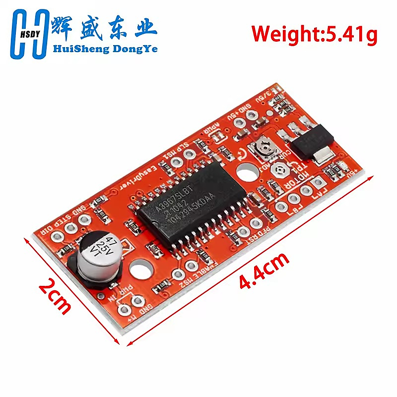 وحدة تحكم ومشغل محرك الخطوة (Stepper Motor Driver) موديل A3967 متوافق مع أردوينو