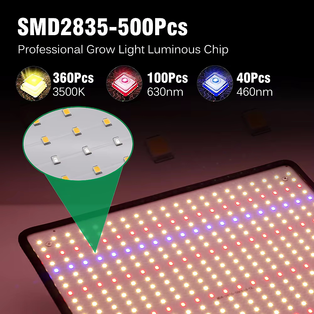 إضاءة نمو النباتات الطيف الكامل (LED Grow Light) 40 واط