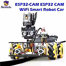 سيارة روبوت ذكية مع كاميرا (ESP32-CAM) وعجلات ميكانوم