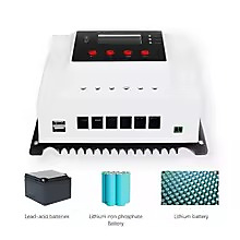 منظم شحن طاقة شمسية ذكي مع واي فاي (60 أمبير، 12V/24V/48V)