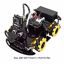 سيارة روبوت ذكية مع كاميرا (ESP32-CAM) وعجلات ميكانوم