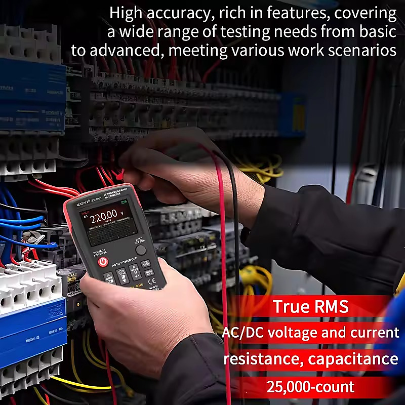 جهاز قياس متعدد ذكي مع كاميرا حرارية (ZOYI R01 2-in-1 Thermal Imaging Multimeter) بدقة 25000 بكسل