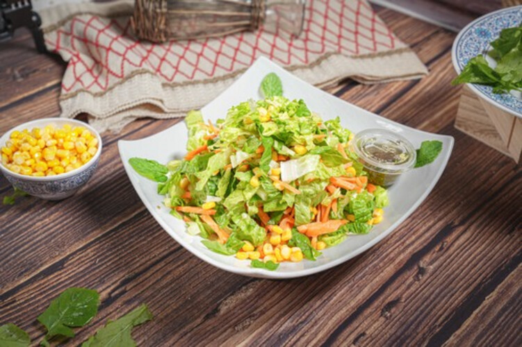 Carrot, Corn & Lettuce Salad