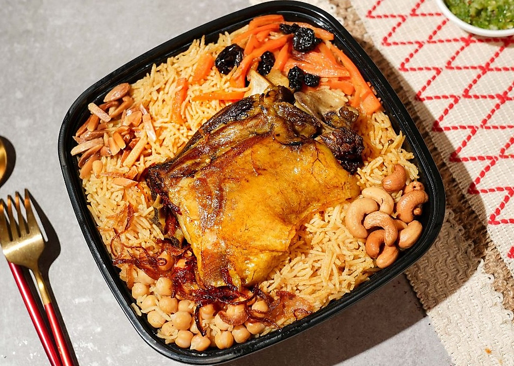 بخاري قوزينا - لحم