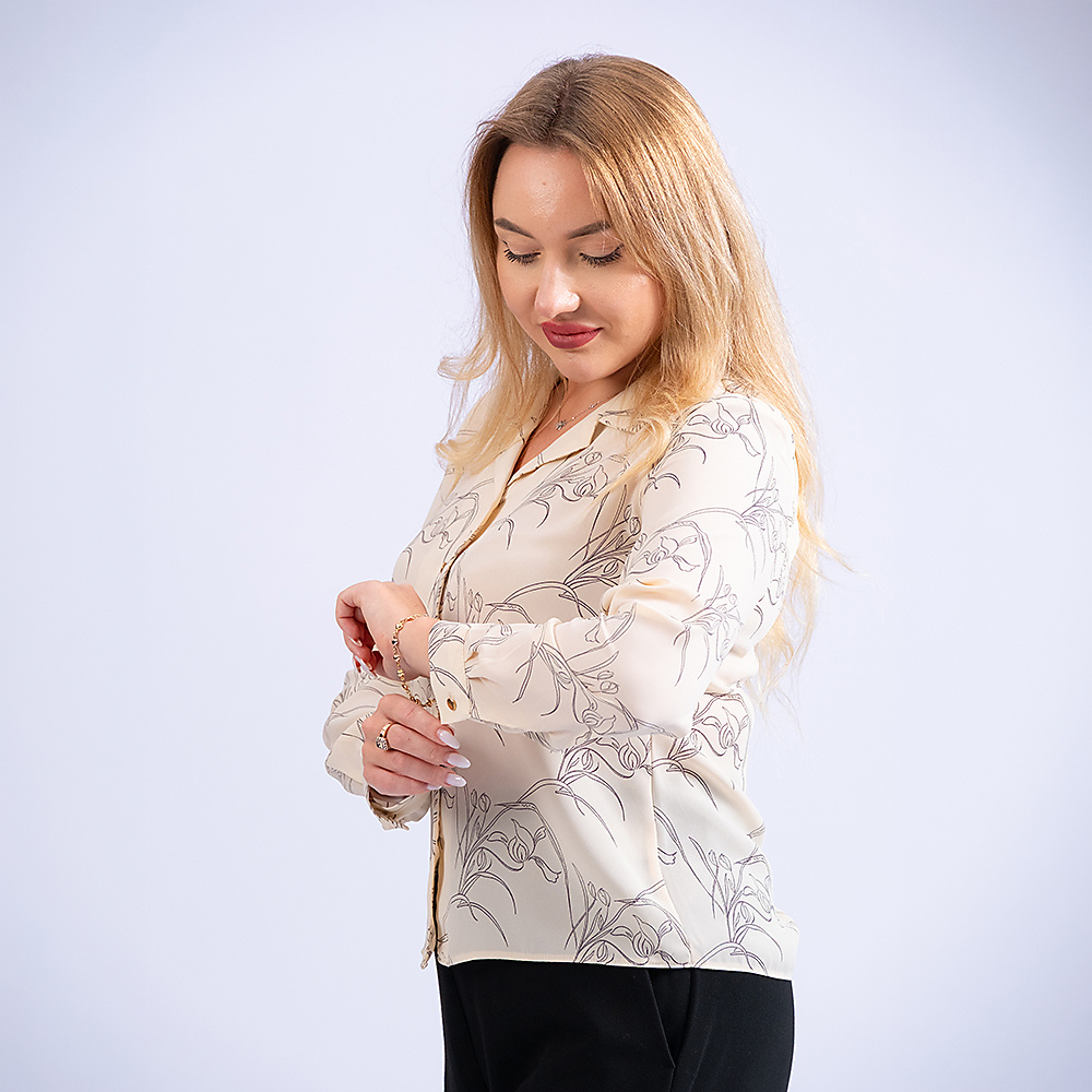 Shila Beige Printed