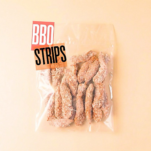 BBQ CHICKEN STRIPS 500 gr
