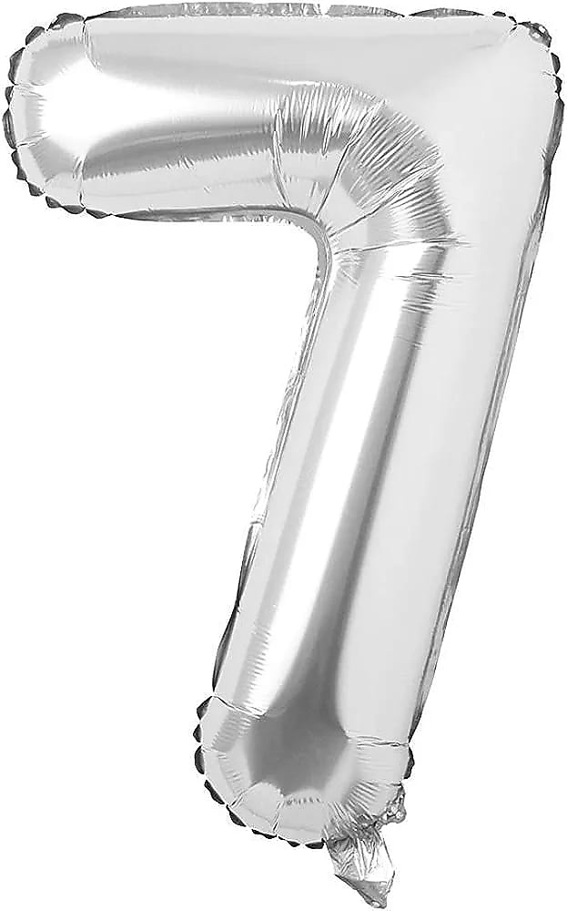 بالون هيليوم سلفر رقم 7 قياس 1 متر