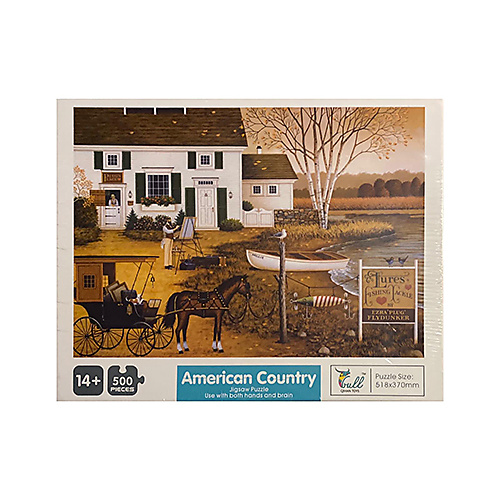 بزلAmerican country (500 قطعة)  - Qihan toys