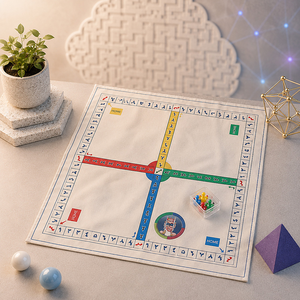 Two in one Ludo and Snake
