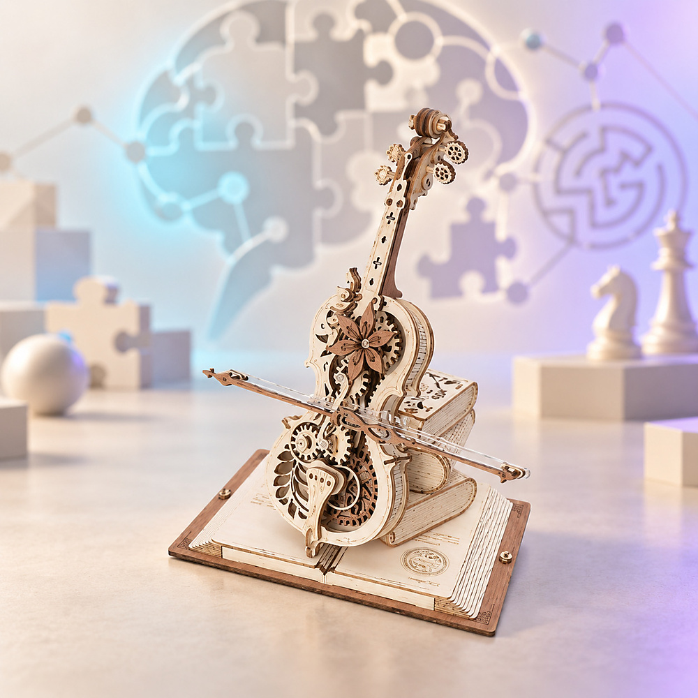 magic cello 3d wooden puzzle