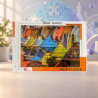 high sun puzzle - street  scenery -1 (500)