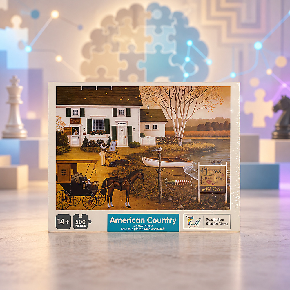 puzzle American country (500 piece)  - Qihan toys