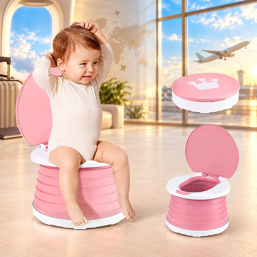 Portable Foldable Potty for Toddlers 2-in-1 Travel Potty Kids Training Toilet Seat