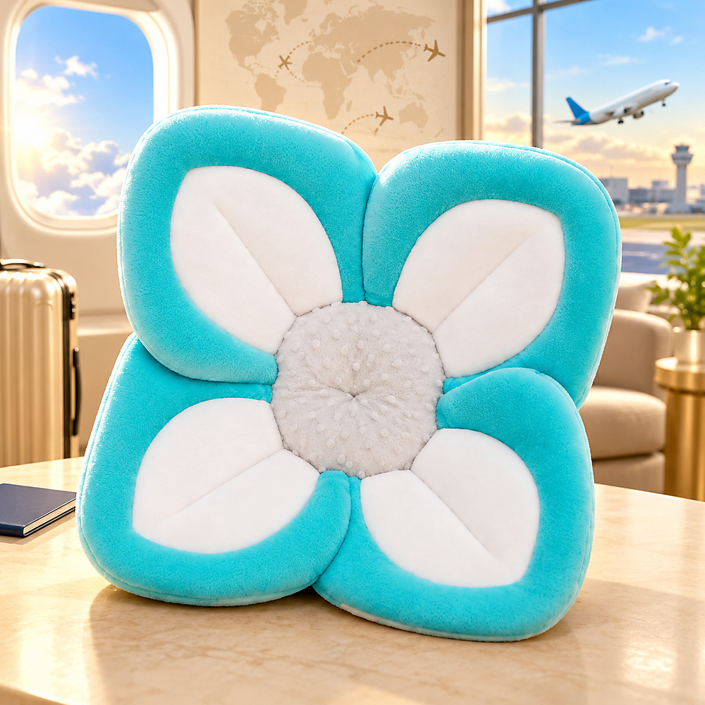 Flower-Shaped Baby Bath Cushion – Colored Edges