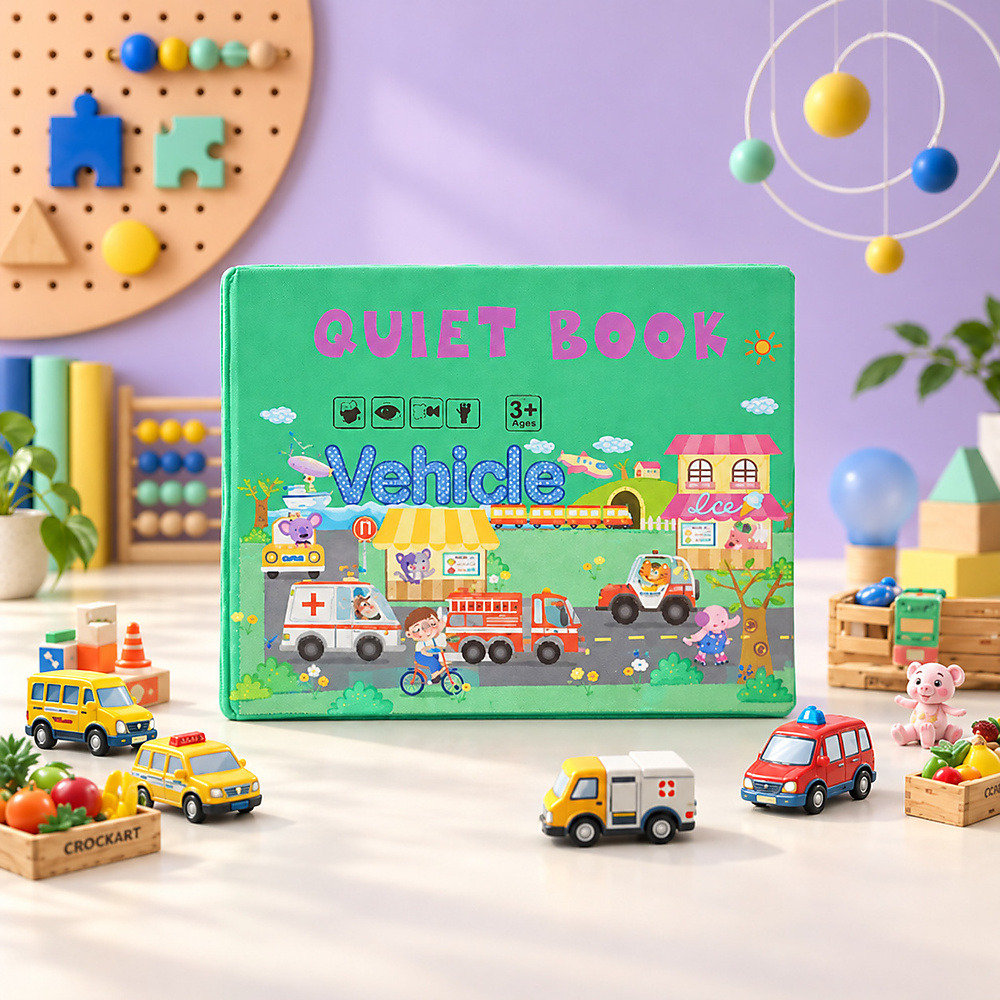 Quiet Book for Kids, Educational Toys for 2-5 Year Olds, Preschool Activity