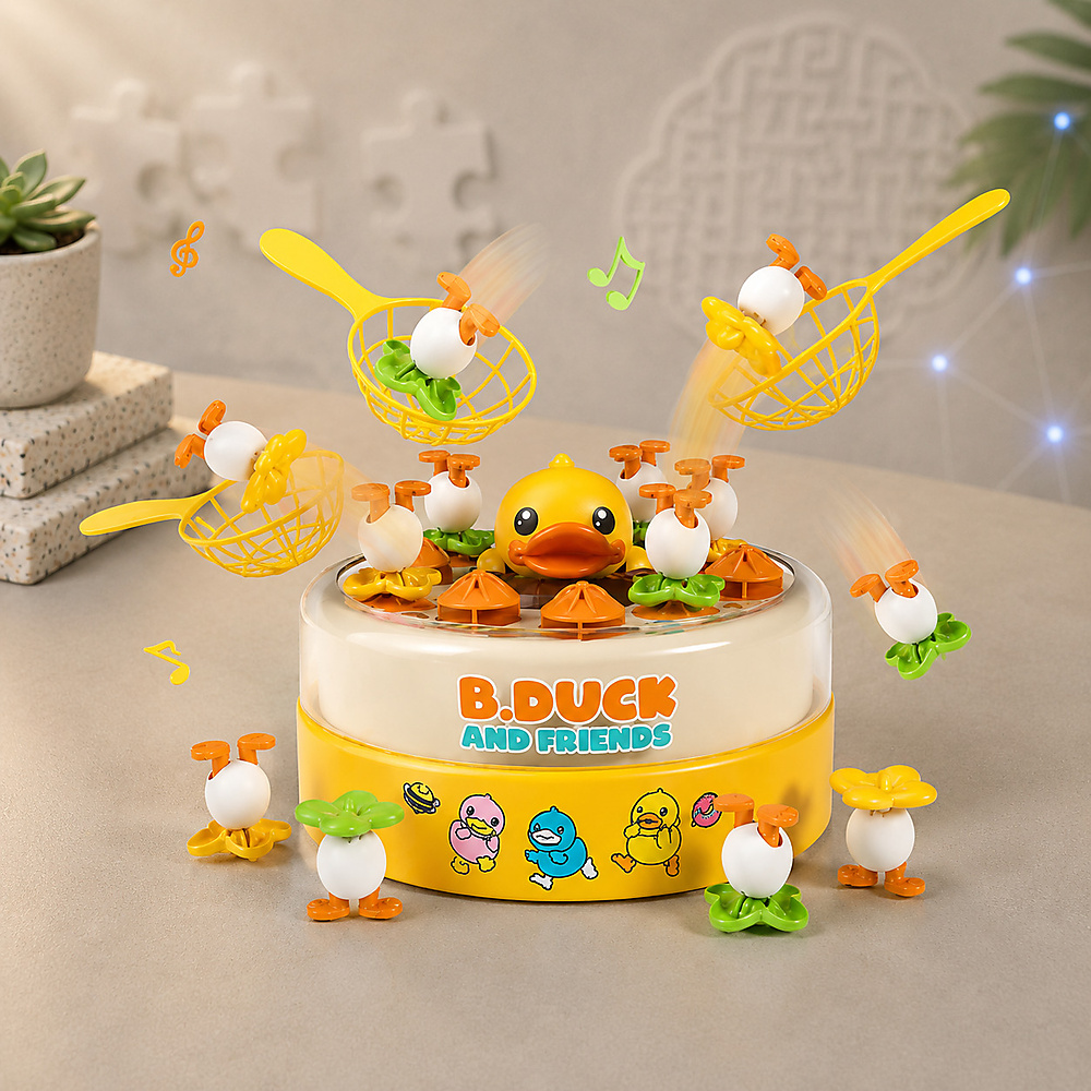 Duck Catch and Bounce Games Toys for Kids Games with  Nets for Kids 3-6,