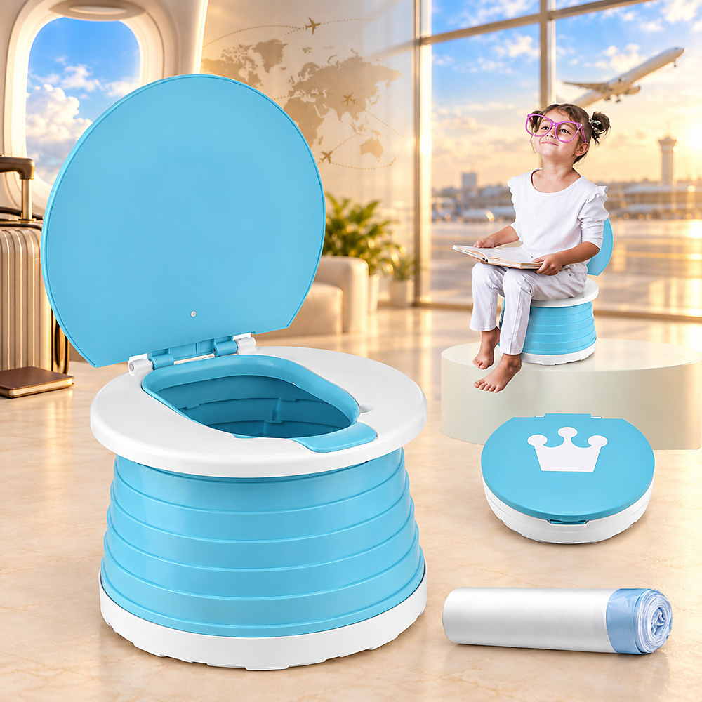 Portable Foldable Potty for Toddlers 2-in-1 Travel Potty Kids Training Toilet Seat